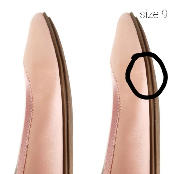 New Vionic leather spark caroll slip on ballet flats light pink comfort cushion - Picture 15 of 16